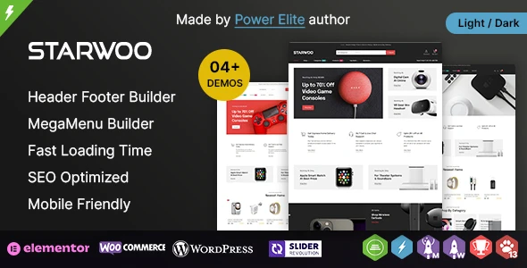 Starwoo WP – Multipurpose Elementor WooCommerce Theme