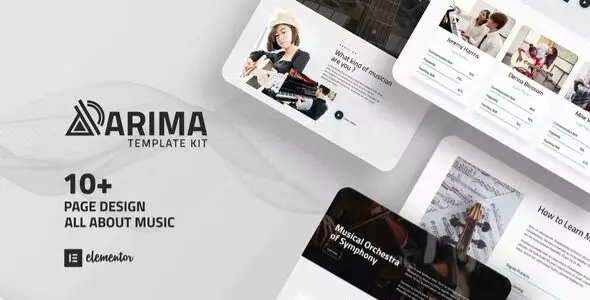Arima – Musical Symphony Elementor Template Kit